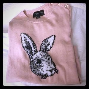 Girls Blush Bunny Sweater by Victoria Beckham